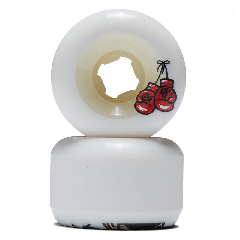 OJ Kieran Woolley Roo Double Duro 99a/95a Skateboard Wheels - White - 56mm
