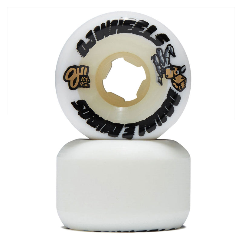 OJ Double Duro 101a/95a Skateboard Wheels - White - 53mm