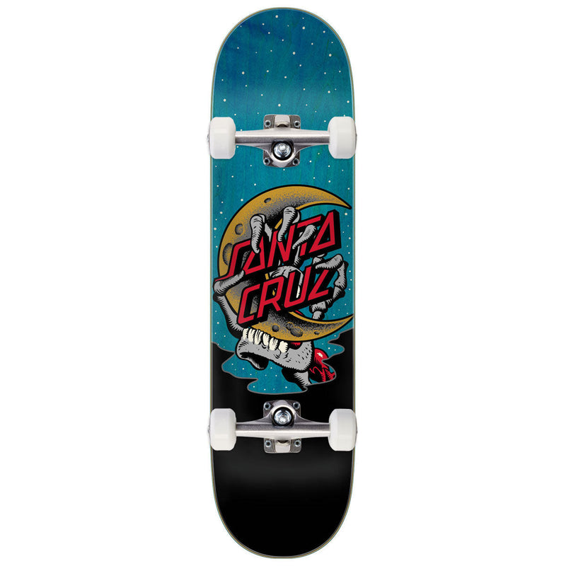 Santa Cruz Crescent Bone Hand Skateboard Complete - 8.25