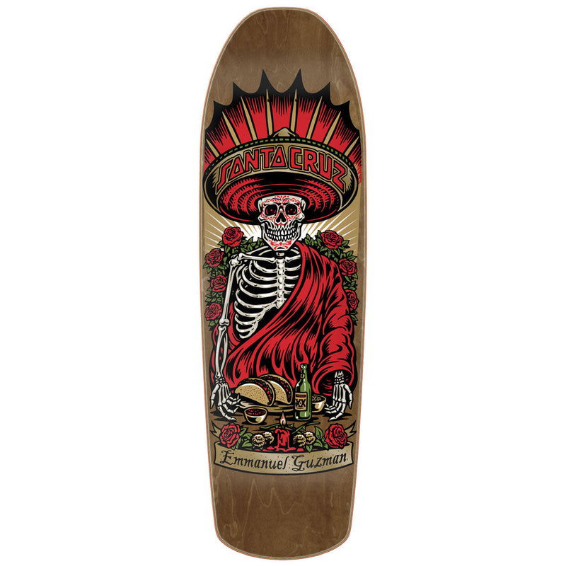 Santa Cruz Guzman Divine Diner Shaped Skateboard Deck - 9.16