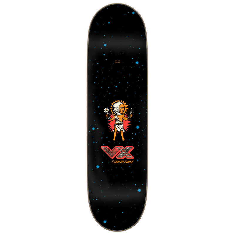 Santa Cruz Wooten Crest VX Skateboard Deck - Black/Purple - 8.50