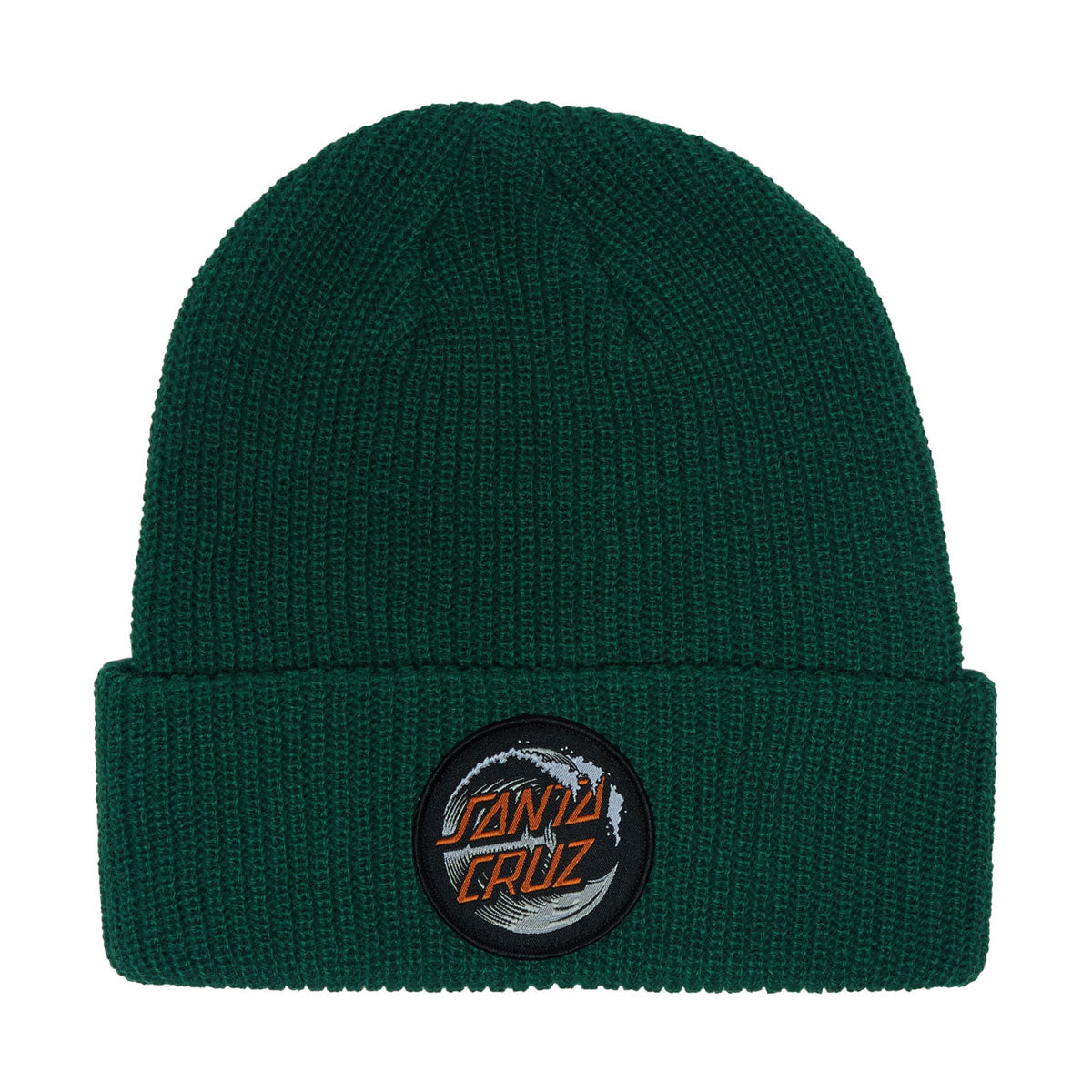 Santa Cruz Wave Dot Long Shoreman Beanie - Forest/Grey/Orange image 1
