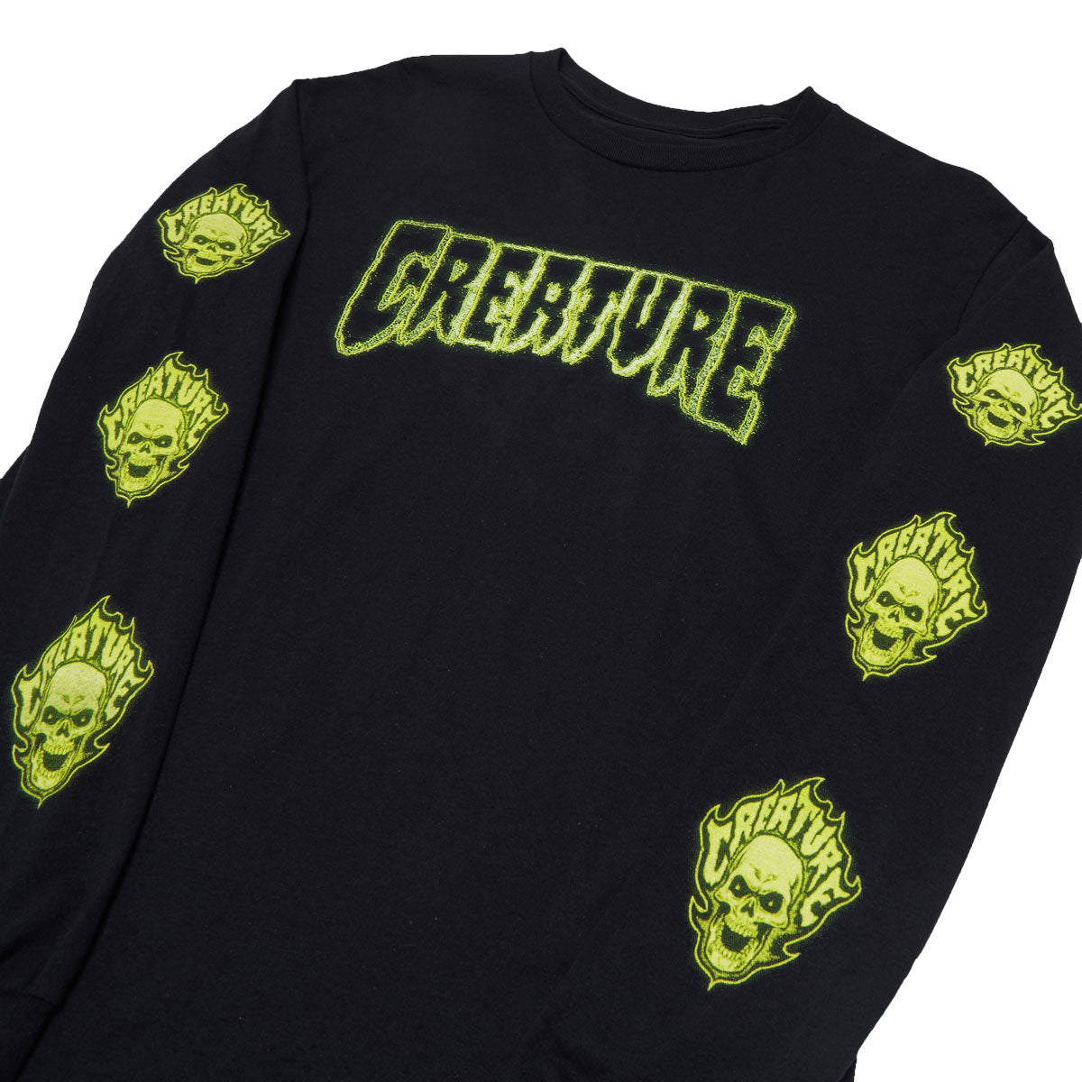 Creature Bonehead Glitch Long Sleeve T-Shirt - Black image 2