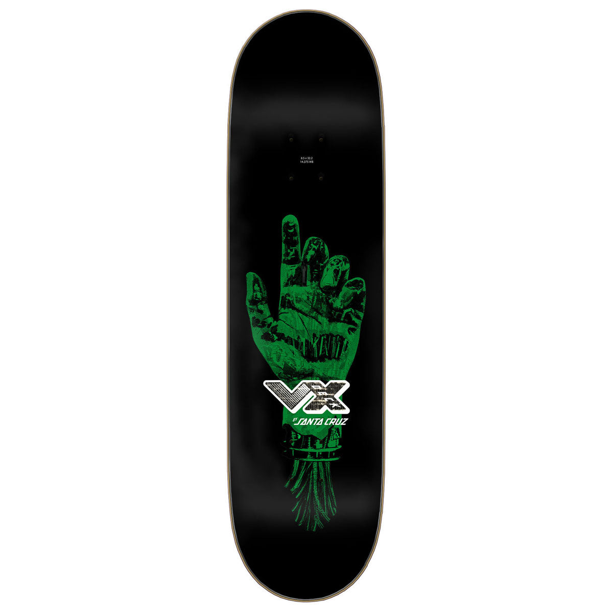 Santa Cruz Wooten Dystopia VX Deck Skateboard Deck - 8.50