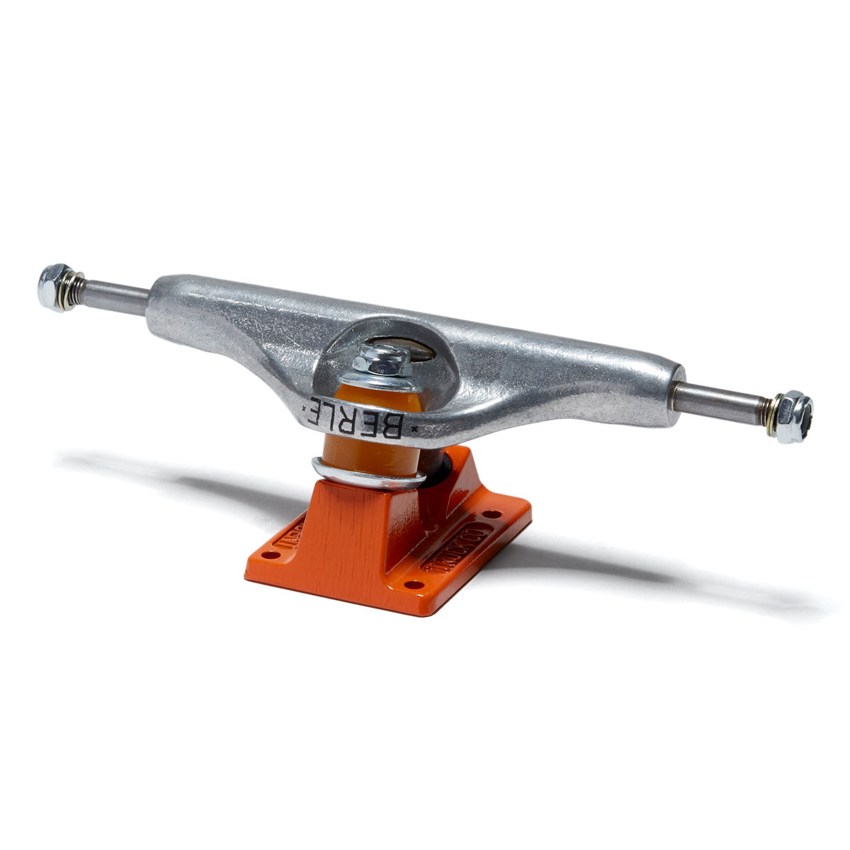 Independent Stage 11 Elijah Berle Skull Pro Skateboard Trucks - Silver/Orange - 149mm image 2