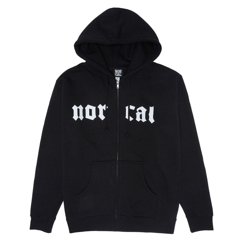 Nor Cal Medieval Zip Hoodie - Black