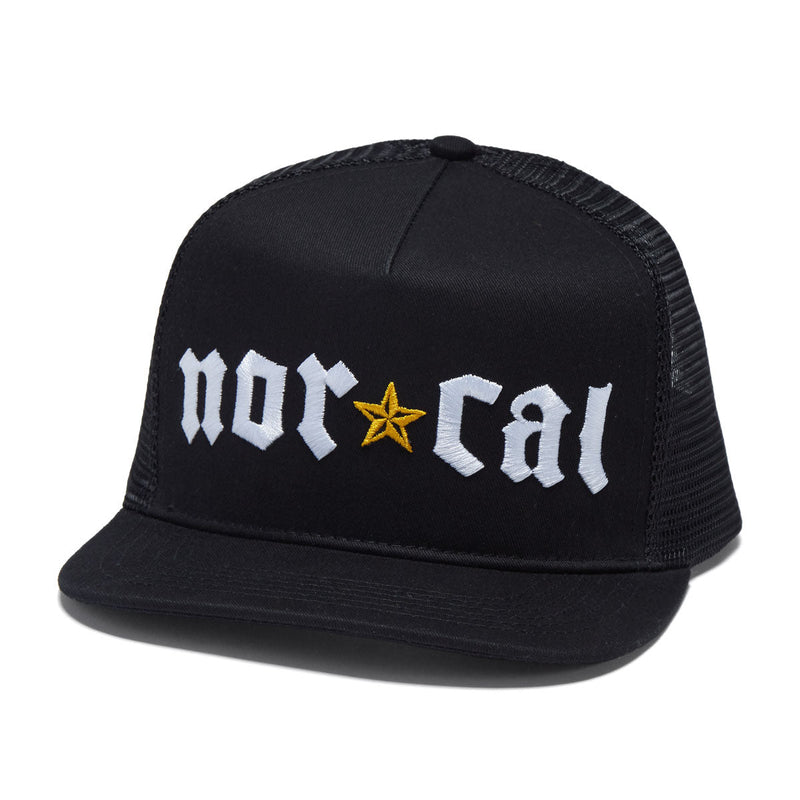 Nor Cal Medieval Embroidered Trucker Hat - Black