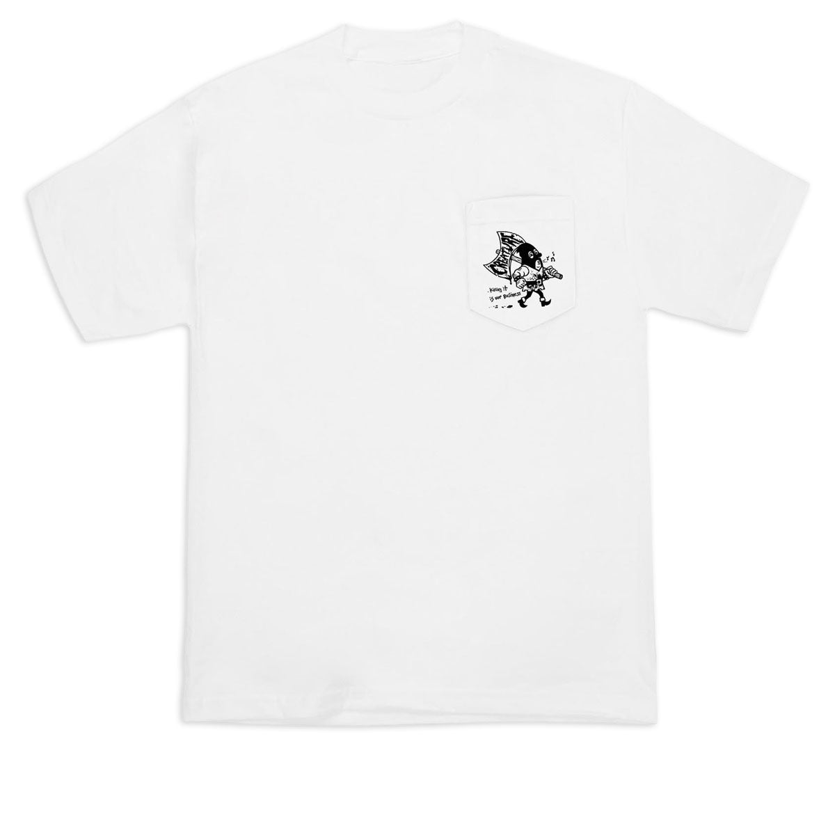 Creature 9 to 5 Pocket T-Shirt - White image 1