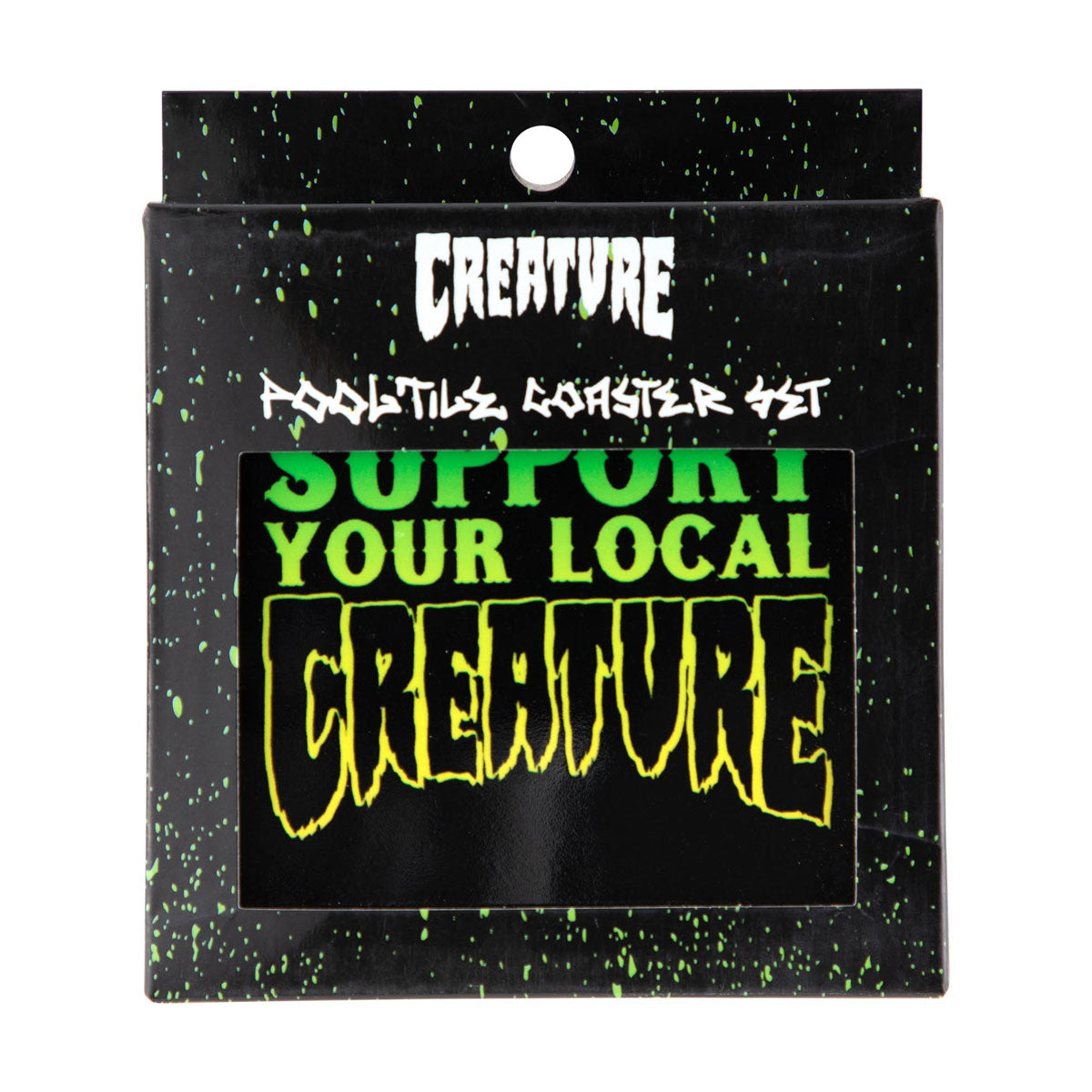 Creature Pool Tile Coaster Set - Black image 2