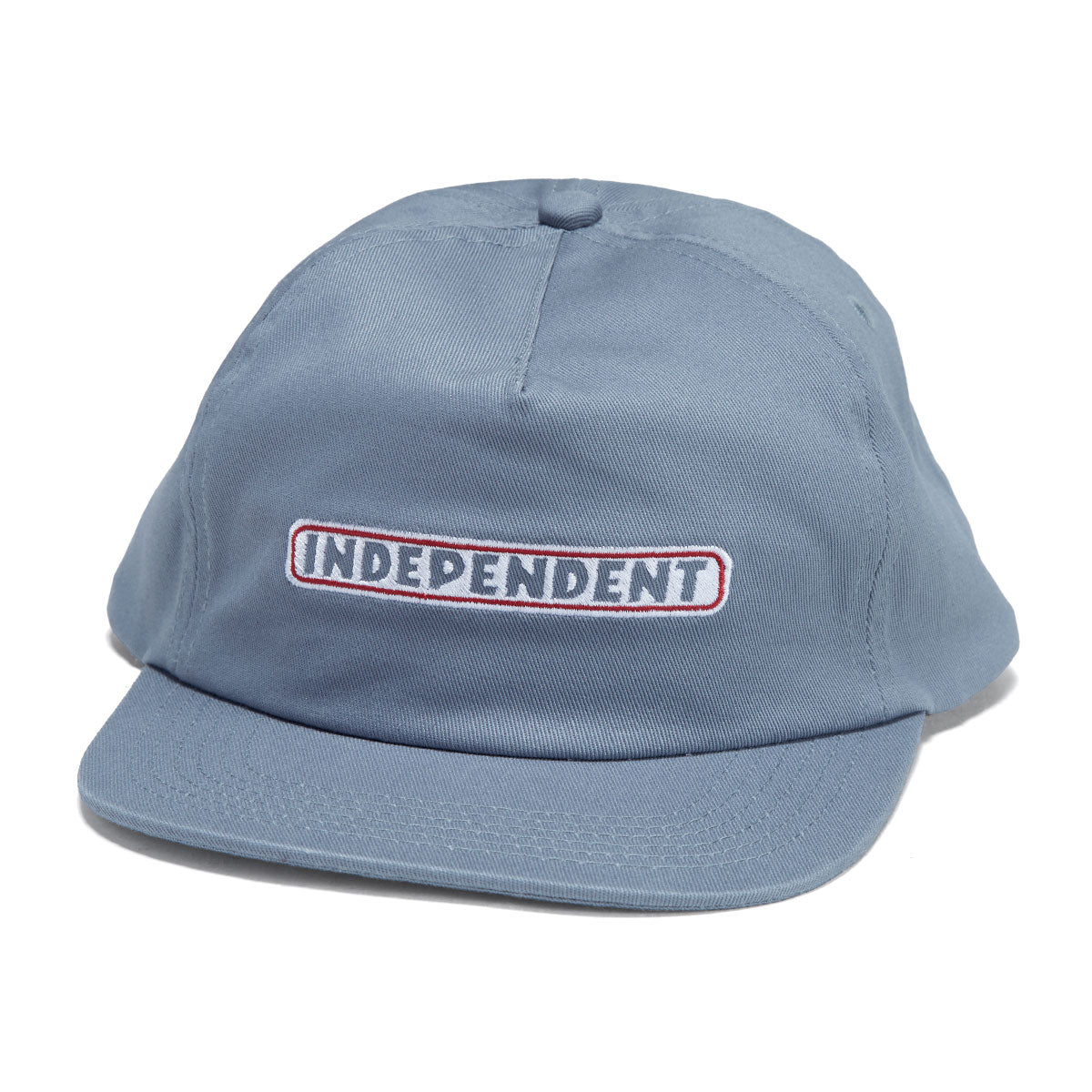 Independent Bar Logo Snapback Hat - Slate Blue image 1