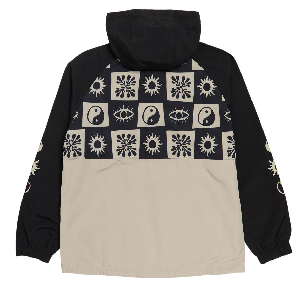 Santa Cruz Strange Check Anorak Jacket - Black/Tan image 2