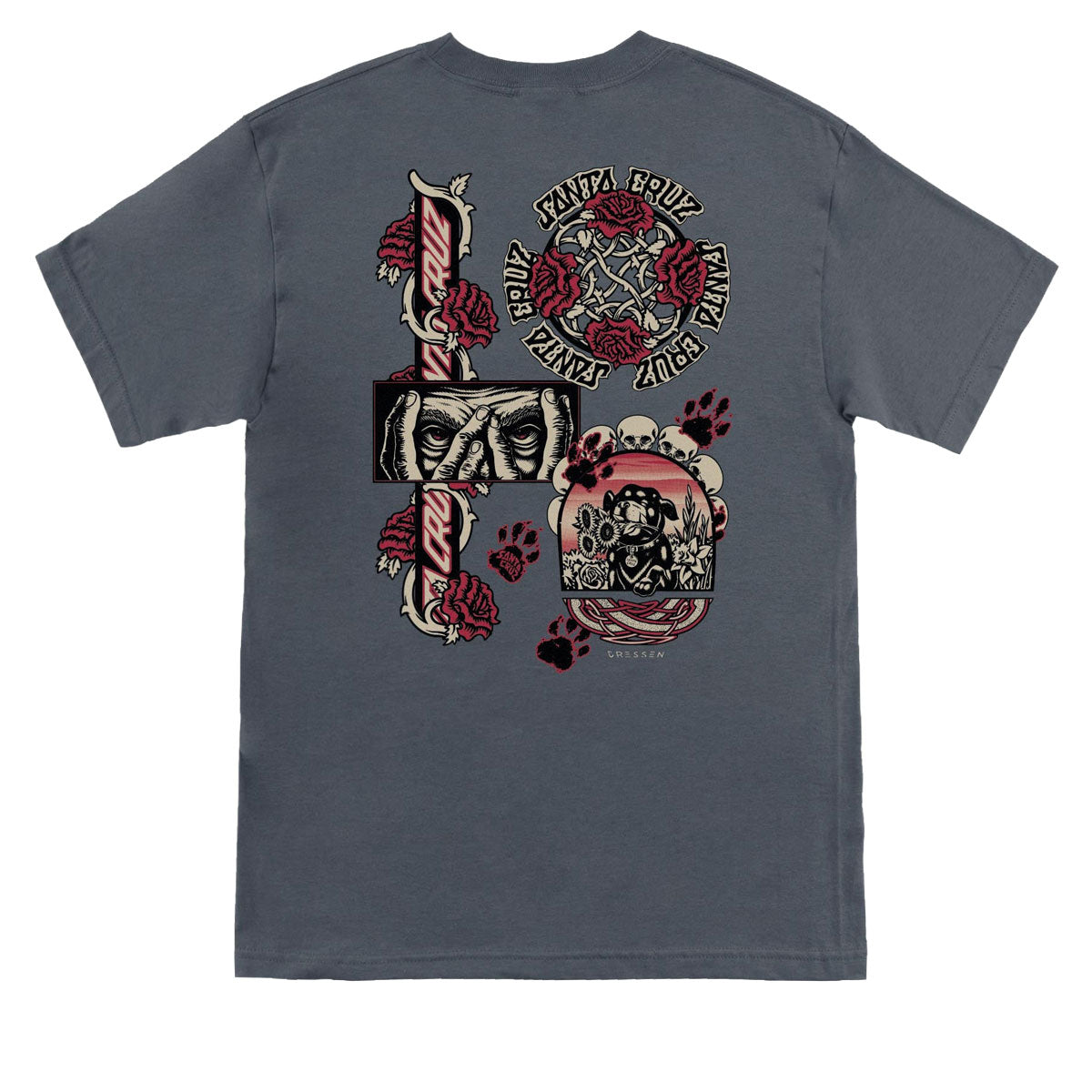 Santa Cruz Dressen Evo T-Shirt - Charcoal image 1