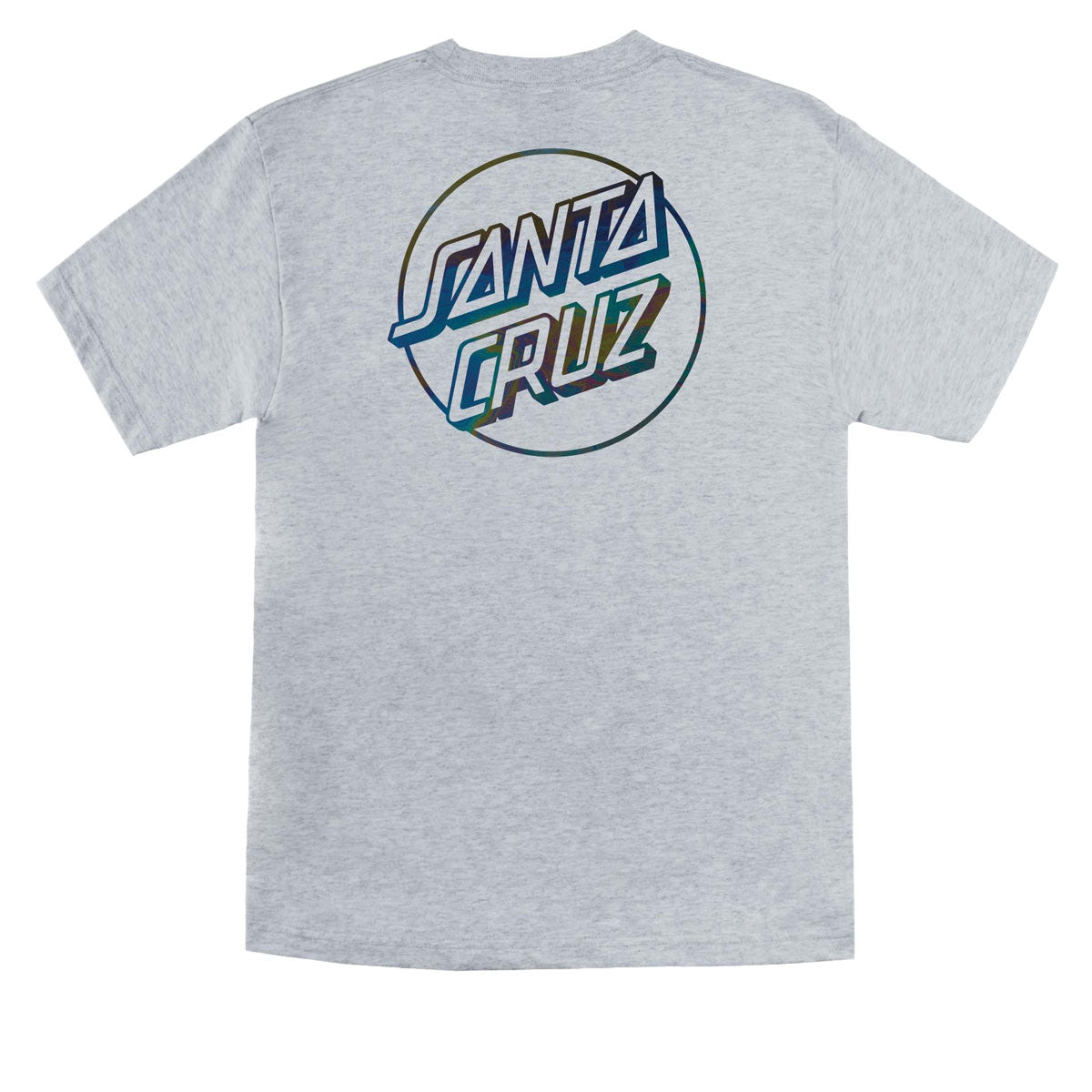 Santa Cruz Opus Dot T-Shirt - Sport Grey/Oil Slick Foil image 2