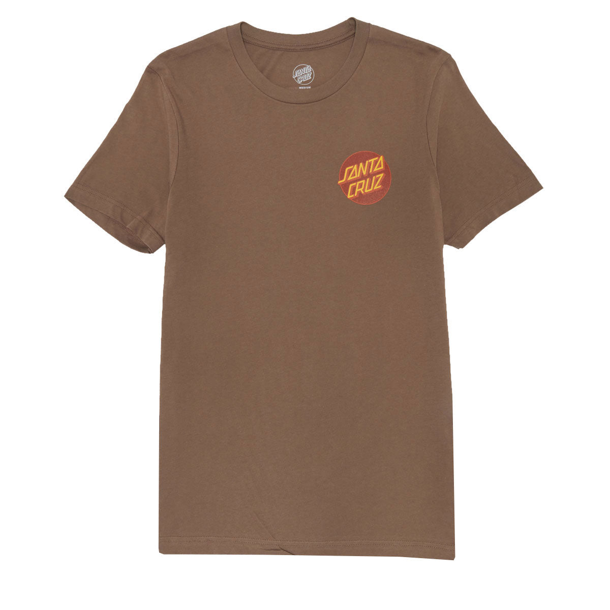 Santa Cruz Womens Other Dot Chest Relaxed T-Shirt - Vintage Brown image 2