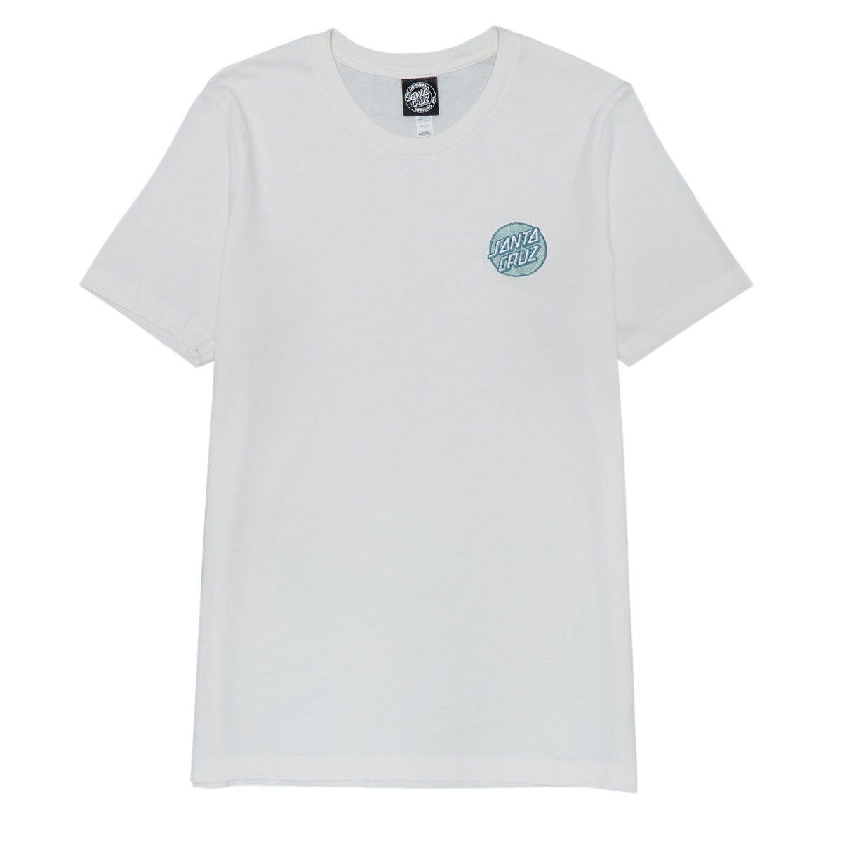 Santa Cruz Womens Cruz Embroidered Relaxed T-Shirt - Vintage White image 1