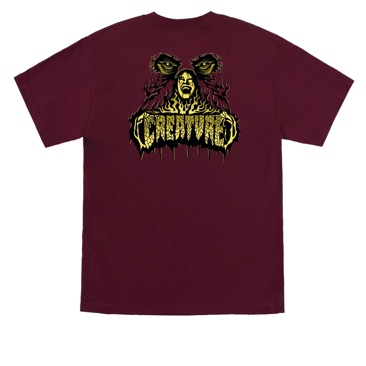 Creature Possessed T-Shirt - Maroon image 1