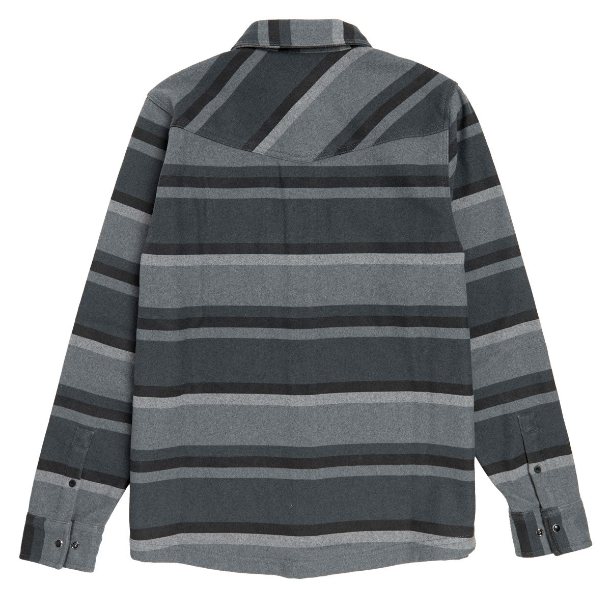 Creature Horizon Long Sleeve Flannel Shirt - Grey Scale image 2