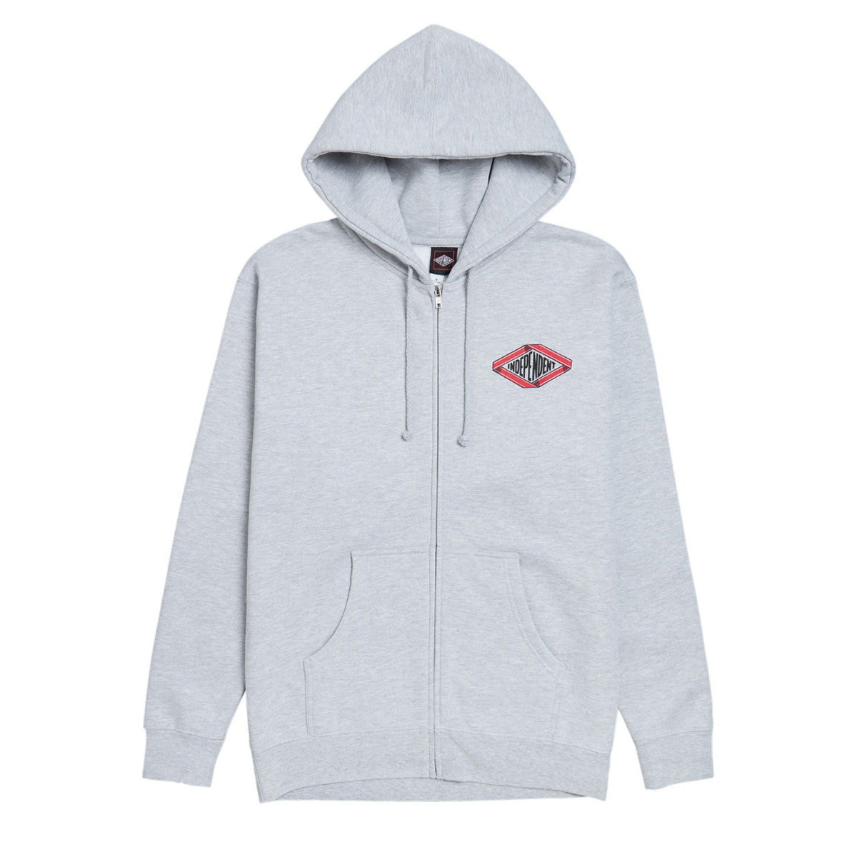 Independent Scroll 2 Zip Hoodie - Grey Heather image 1