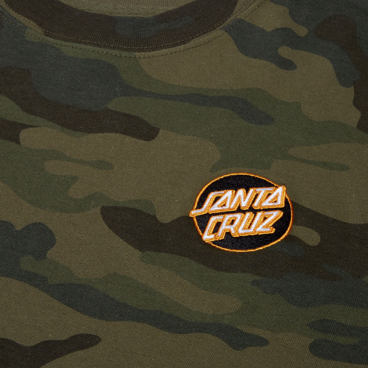 Santa Cruz Cruz Embroidered Sweatshirt - Forest Camo/Black/Orange image 2