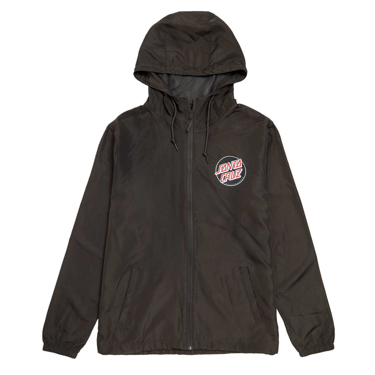 Santa Cruz Cruz Windbreaker Jacket - Graphite/Black/Red image 1