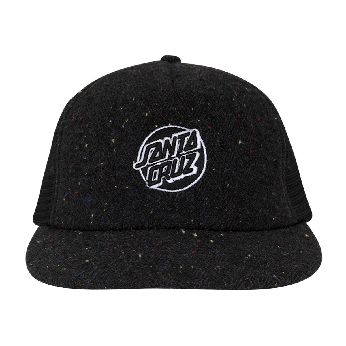 Santa Cruz Cruz Embroidered Trucker Hat - Black Speckle image 2