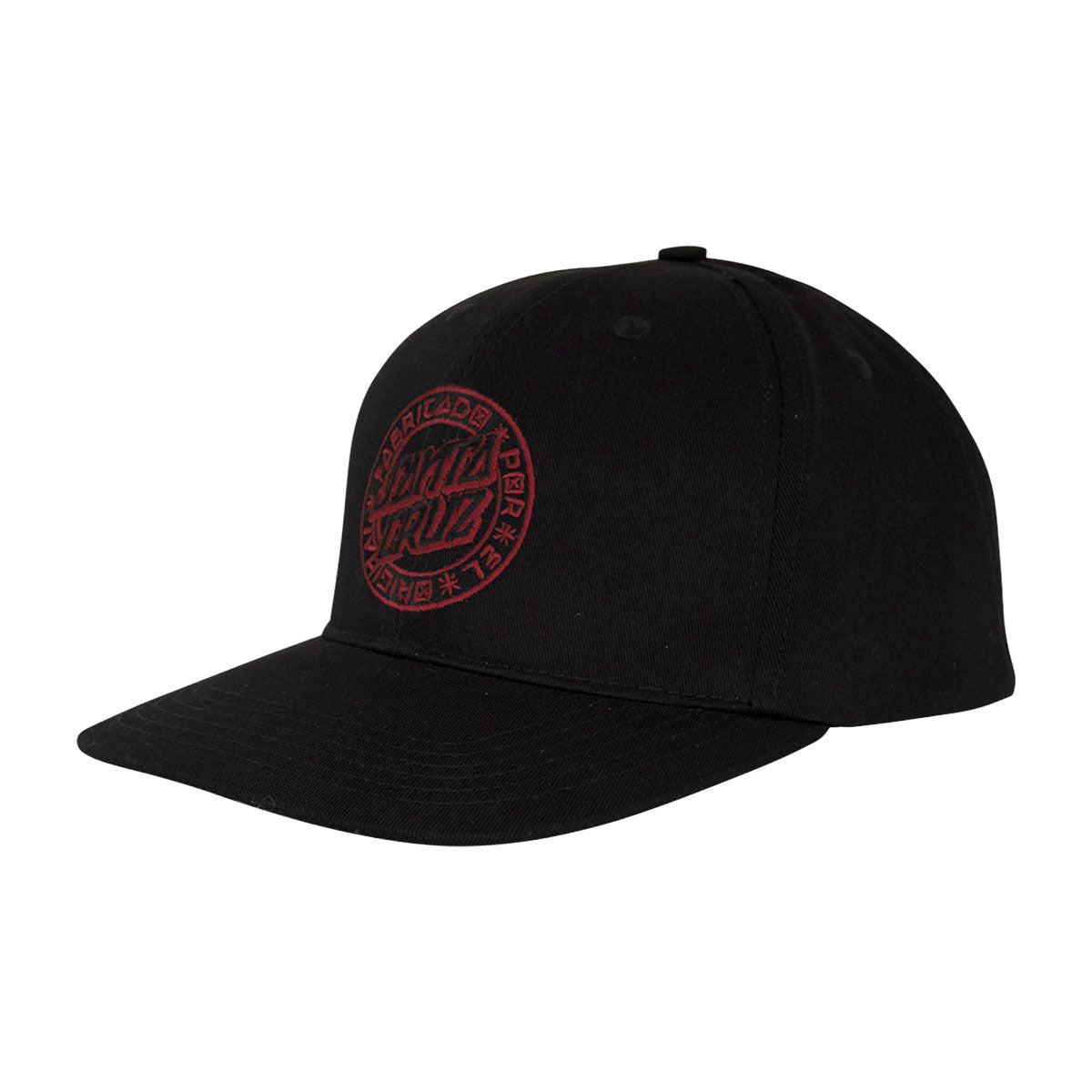 Santa Cruz Loco Dot Snapback Hat - Black image 1