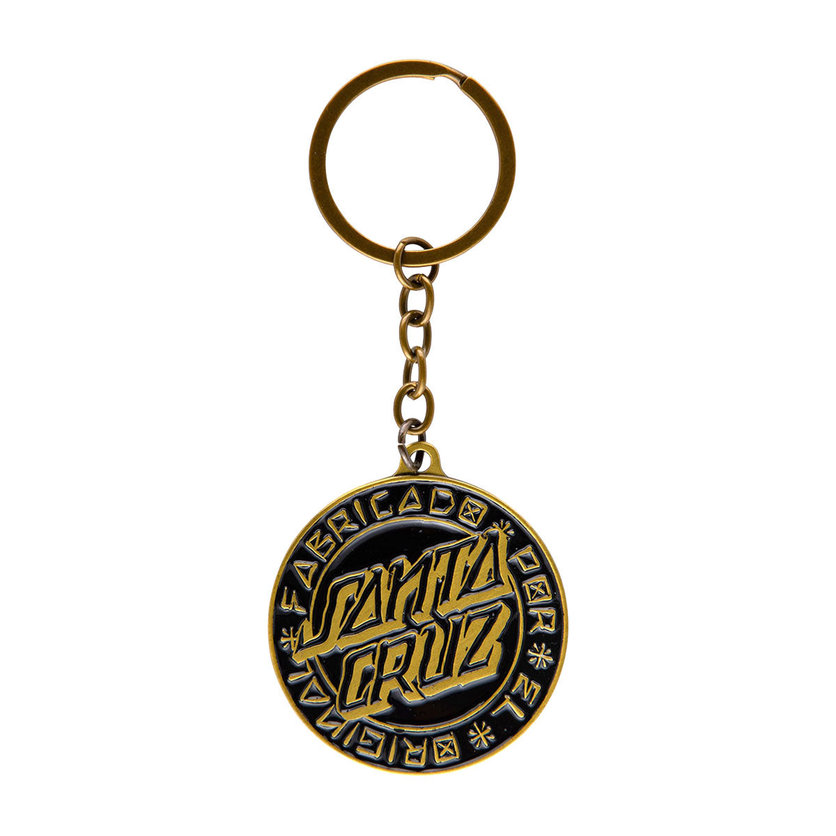 Santa Cruz Loco Dot Keychain Keychain - Matte Gold image 1
