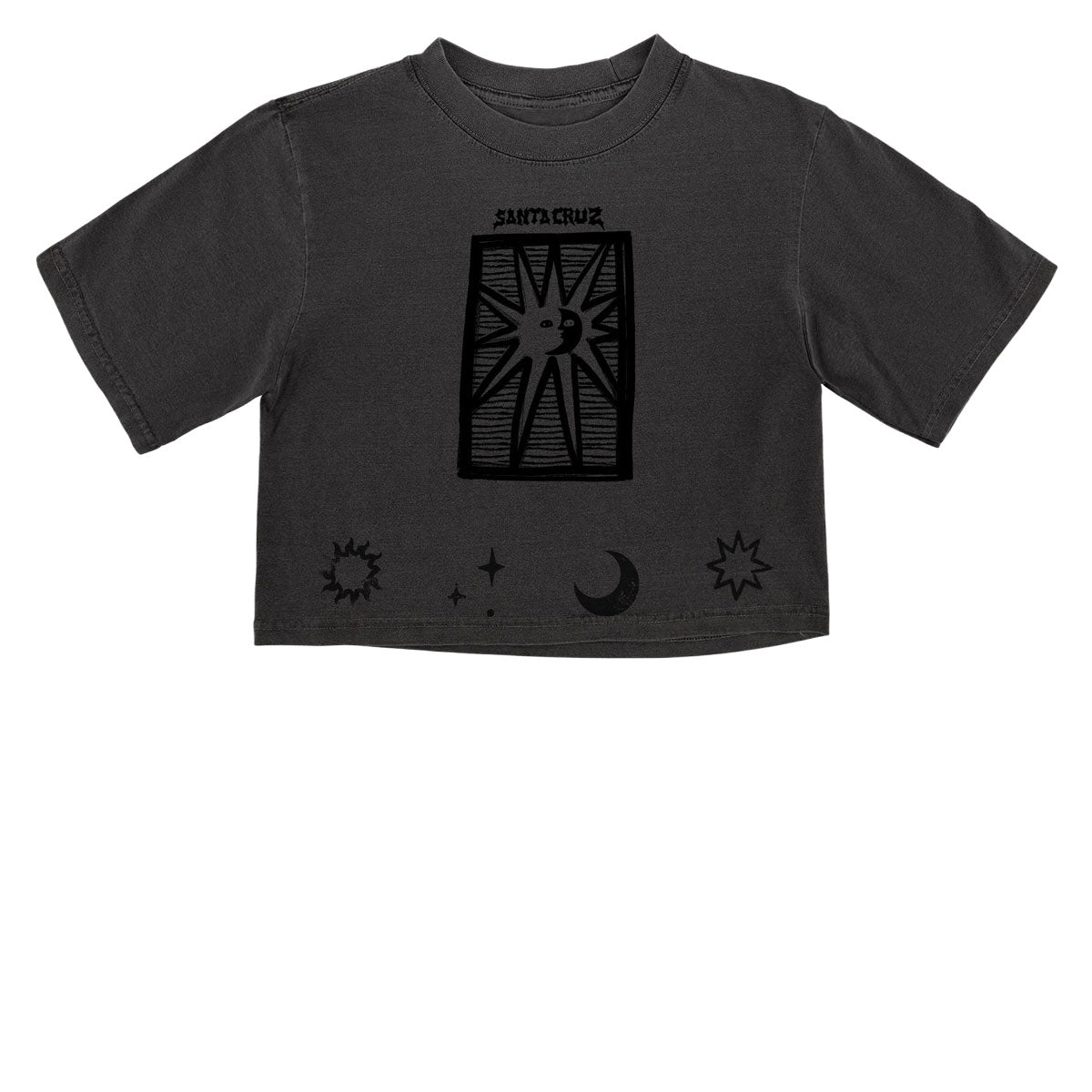 Santa Cruz Womens Sun Stamp Front T-Shirt - Shadow image 1
