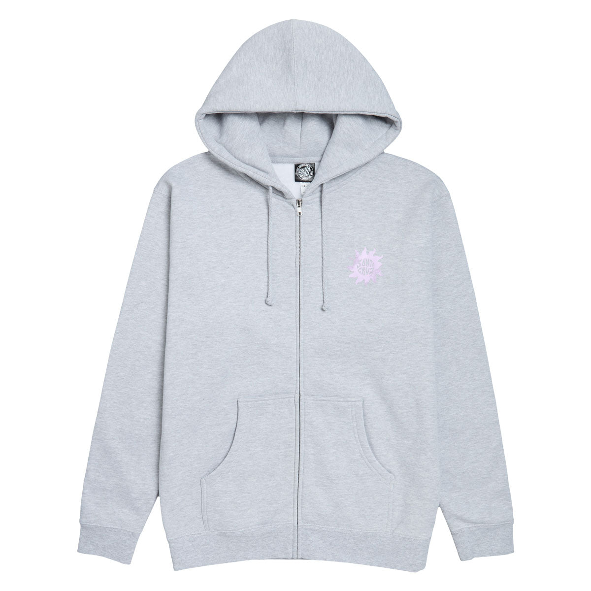Santa Cruz Womens Sun Daze Zip Hoodie - Grey Heather image 1