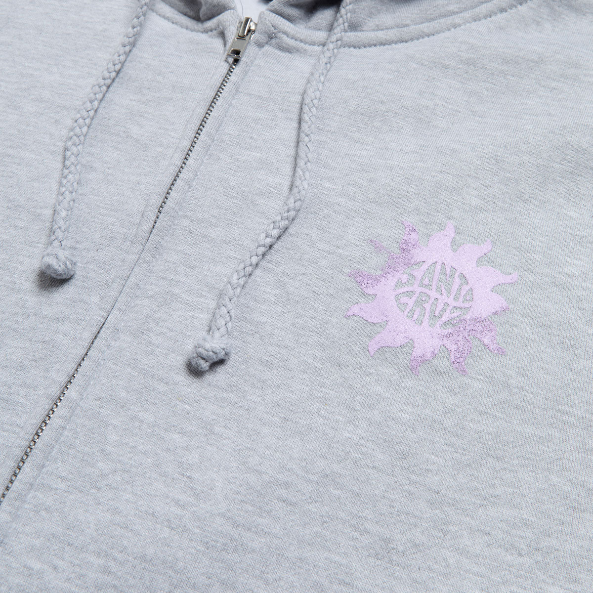 Santa Cruz Womens Sun Daze Zip Hoodie - Grey Heather image 4