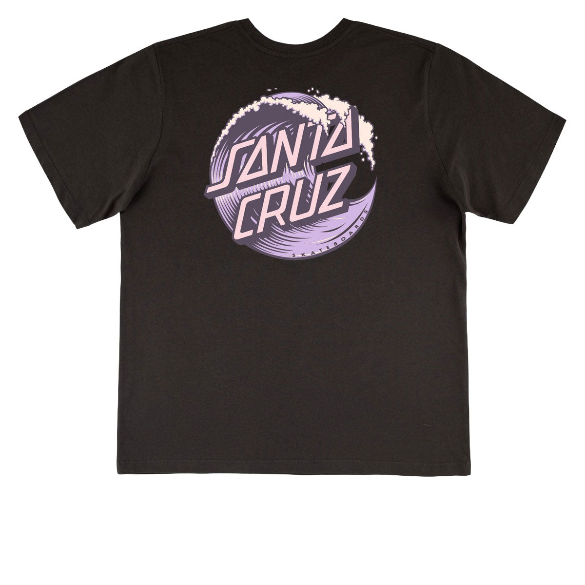 Santa Cruz Womens Wave Dot T-Shirt - Vintage Black image 2