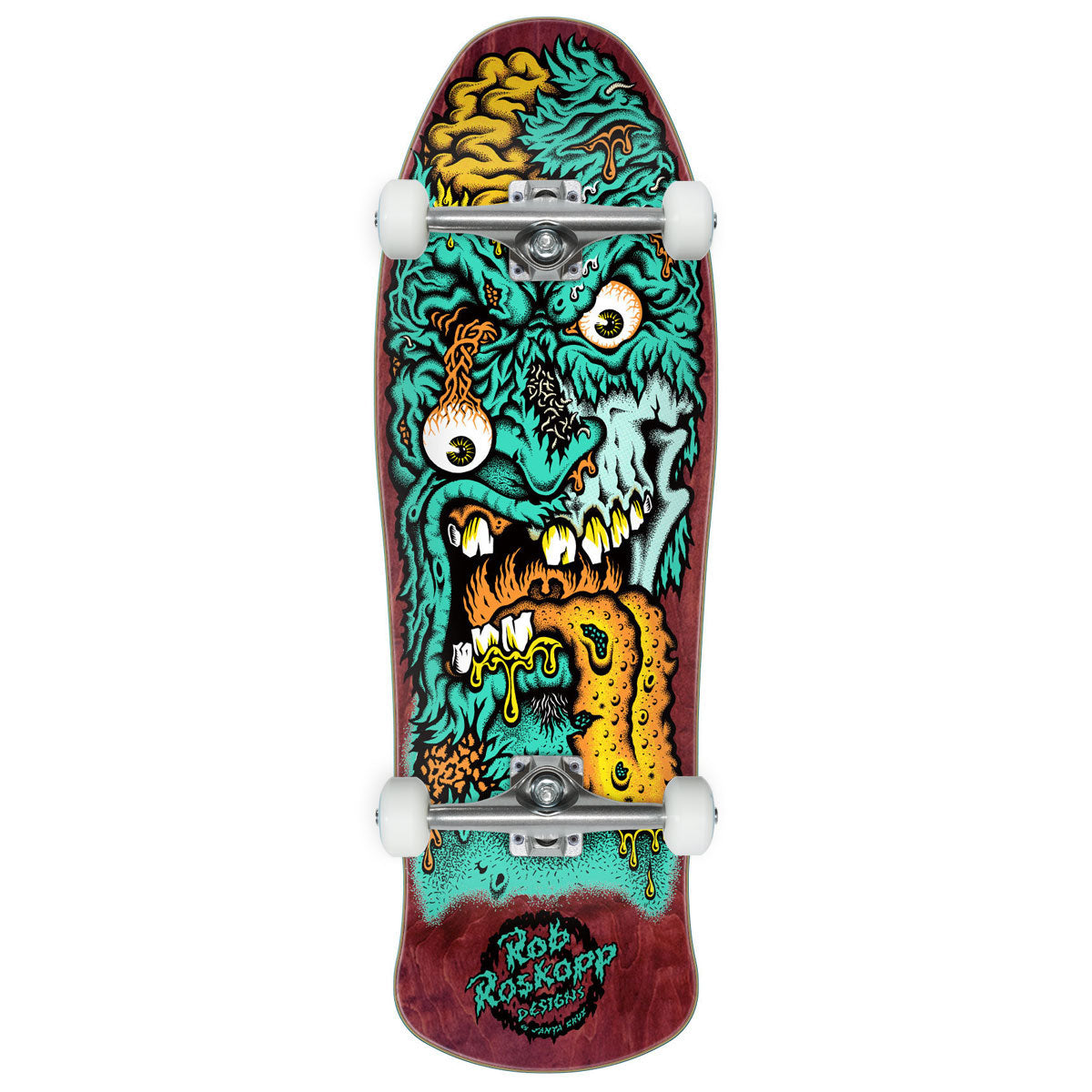 Santa Cruz Roskopp Face Two Reissue Skateboard Complete - 9.90