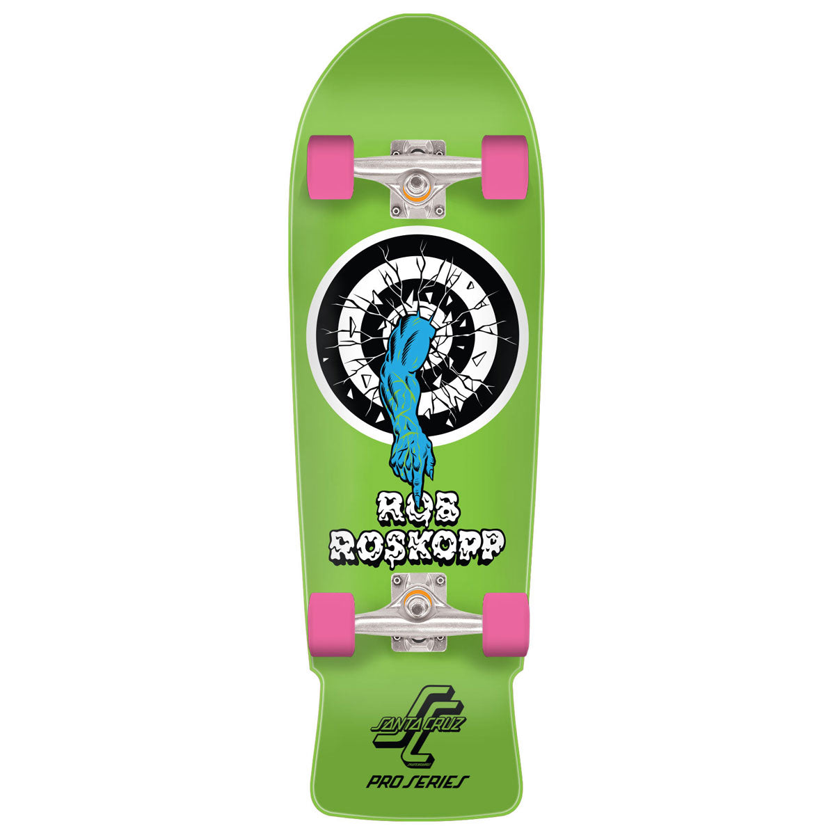 Santa Cruz Roskopp One Shaped Pre-Built Cruzer Skateboard Complete - 10.00