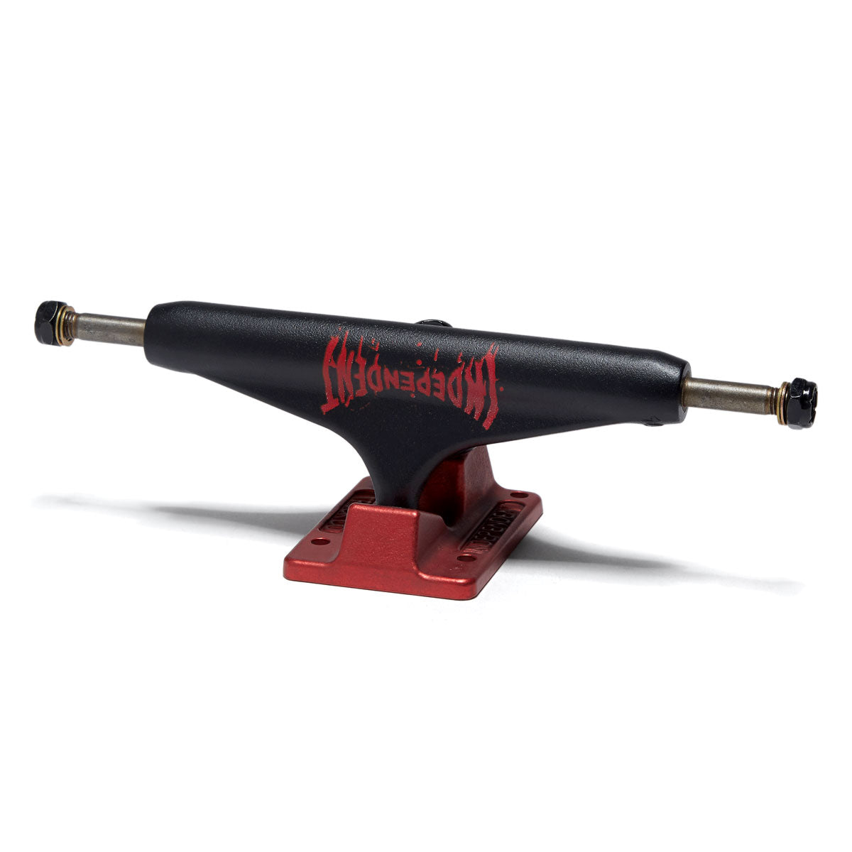 Independent Stage 11 Splatter Span Skateboard Trucks - Black/Ano Red - 159mm image 1