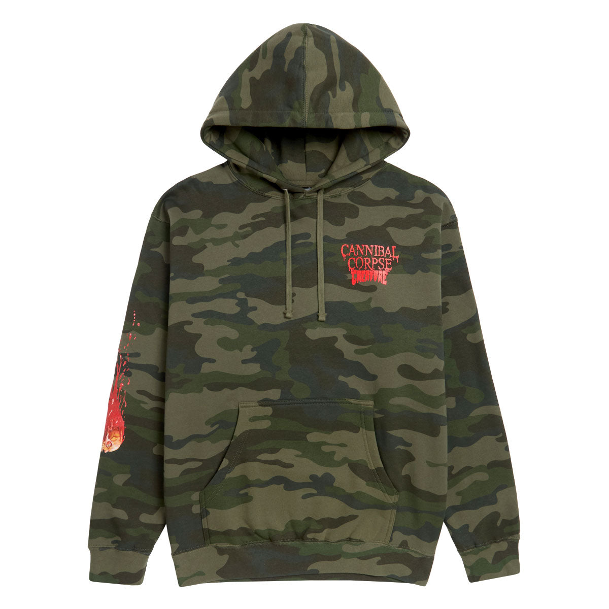 Creature x Cannibal Corpse Hoodie - Forest Camo image 2