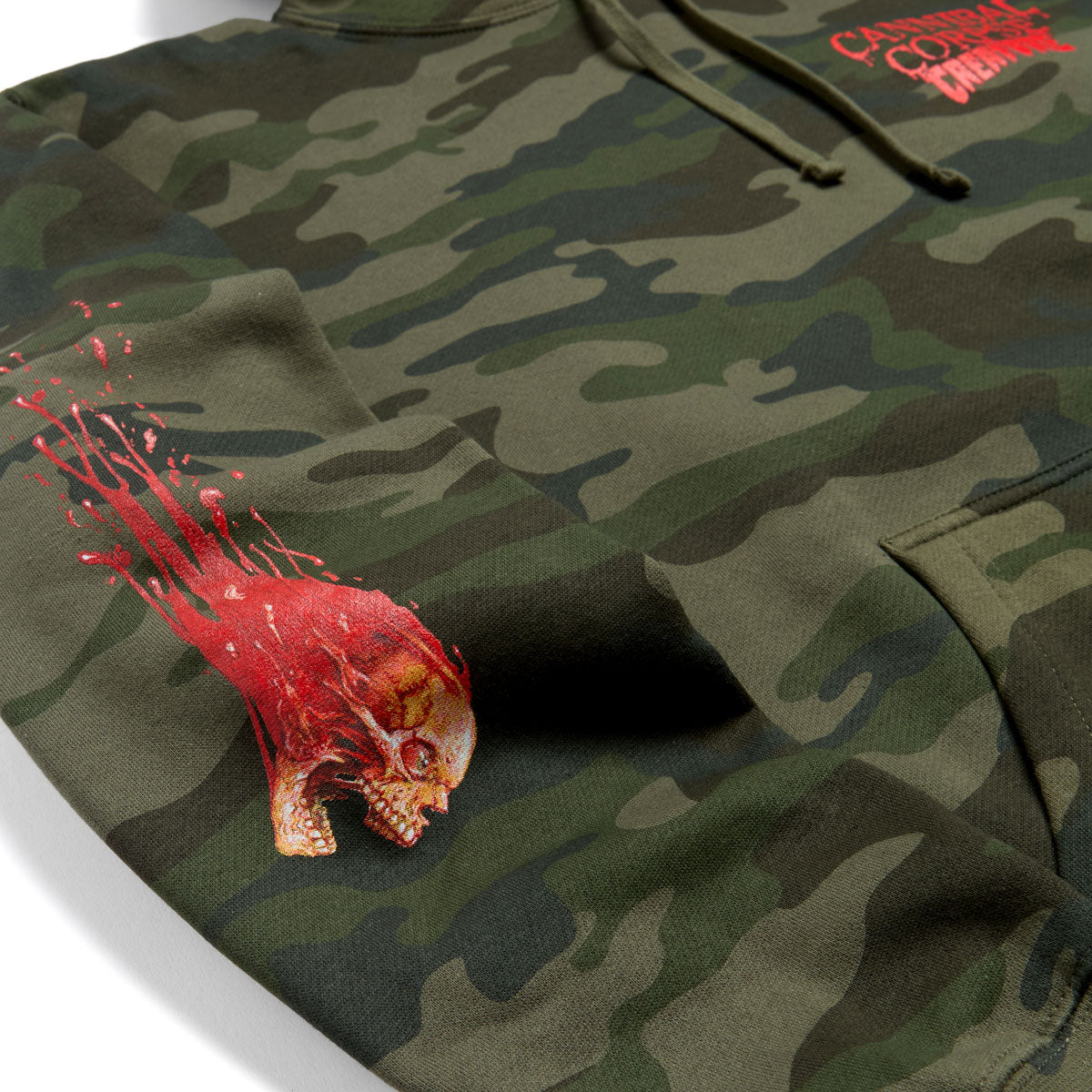 Creature x Cannibal Corpse Hoodie - Forest Camo image 3