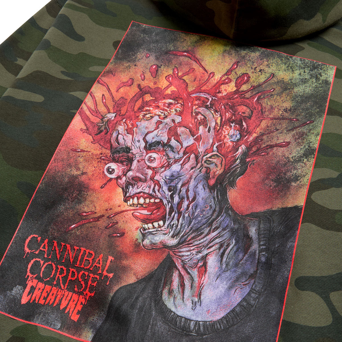 Creature x Cannibal Corpse Hoodie - Forest Camo image 4