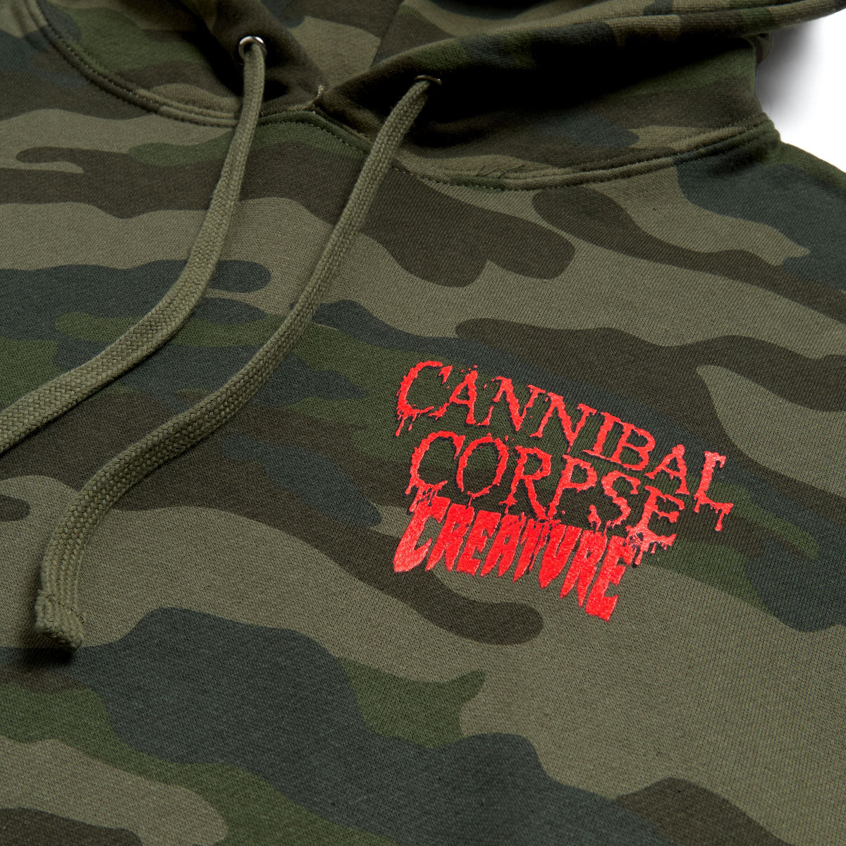 Creature x Cannibal Corpse Hoodie - Forest Camo image 5