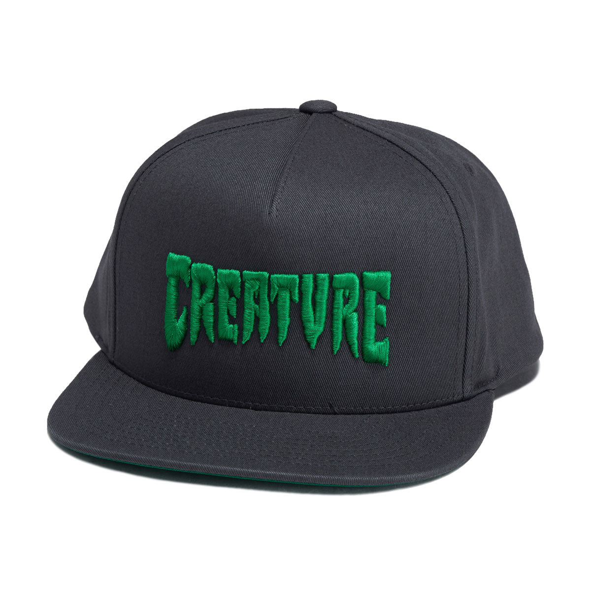 Creature Mono Logo Snapback Hat - Dark Grey image 1