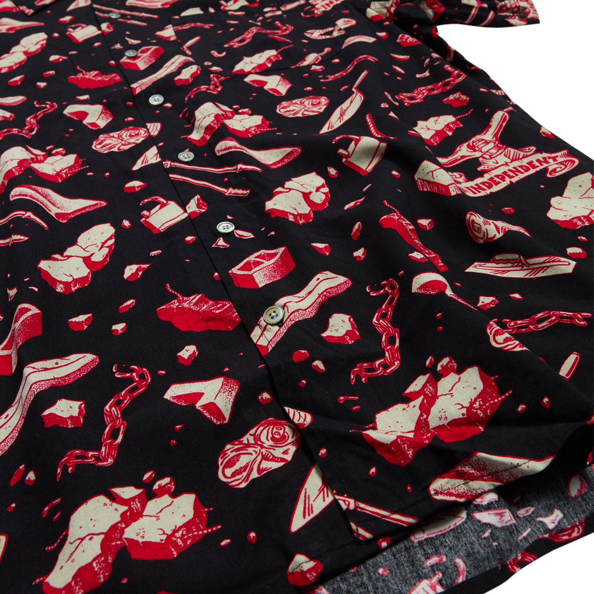 Independent Under The Bridge Party Shirt - Tar/Red image 4
