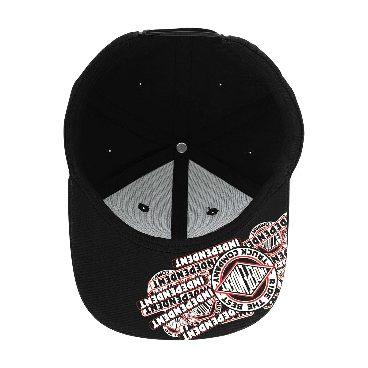 Independent Sticker Slap Snapback Hat - Black image 4