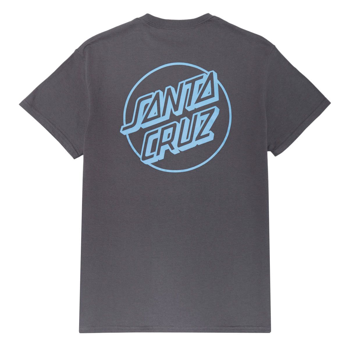 Santa Cruz Opus Dot T-Shirt - Charcoal/Sky Blue image 1