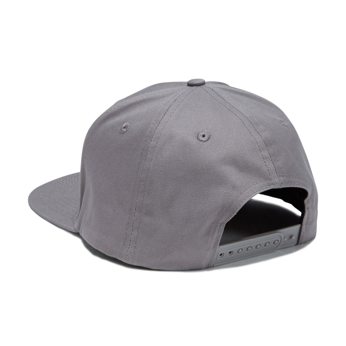 Santa Cruz Plasma Stacked Strip Snapback Hat - Heather Grey/Silver image 2