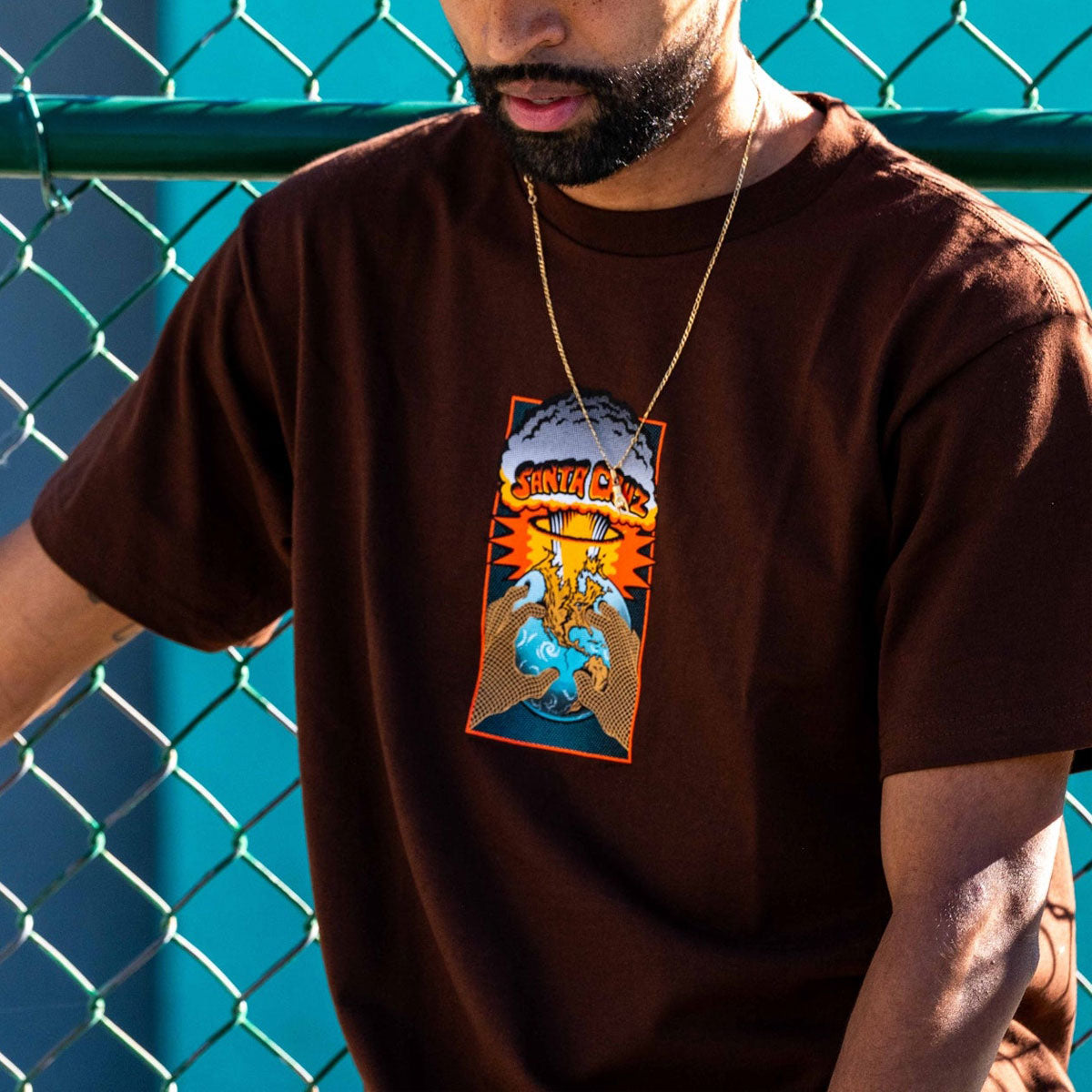 Santa Cruz Kendall EOTW Front T-Shirt - Brown image 2
