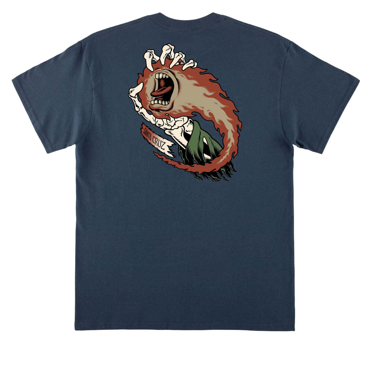 Santa Cruz O'Brien Screaming Reaper T-Shirt - Blue Dusk image 1