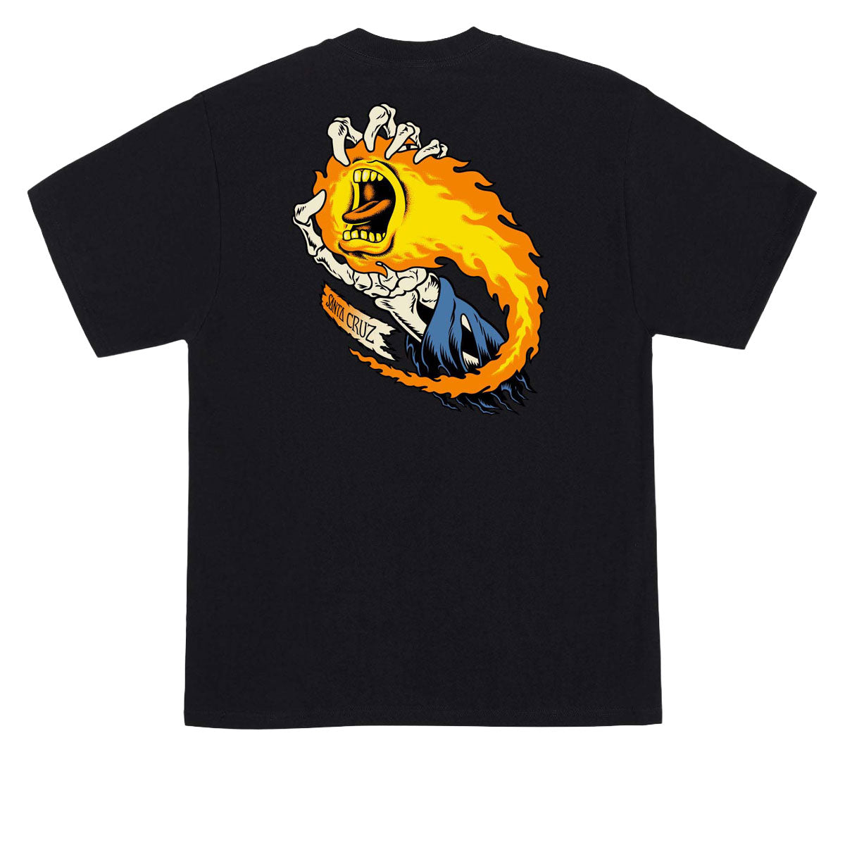 Santa Cruz O'Brien Screaming Reaper T-Shirt - Black image 1