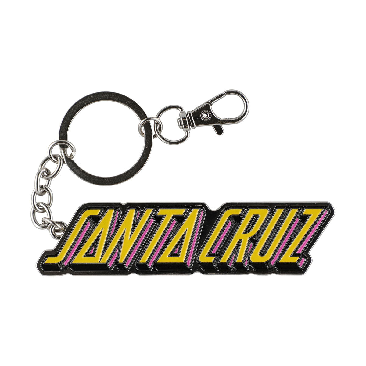 Santa Cruz Big Strip Keychain - Silver image 1