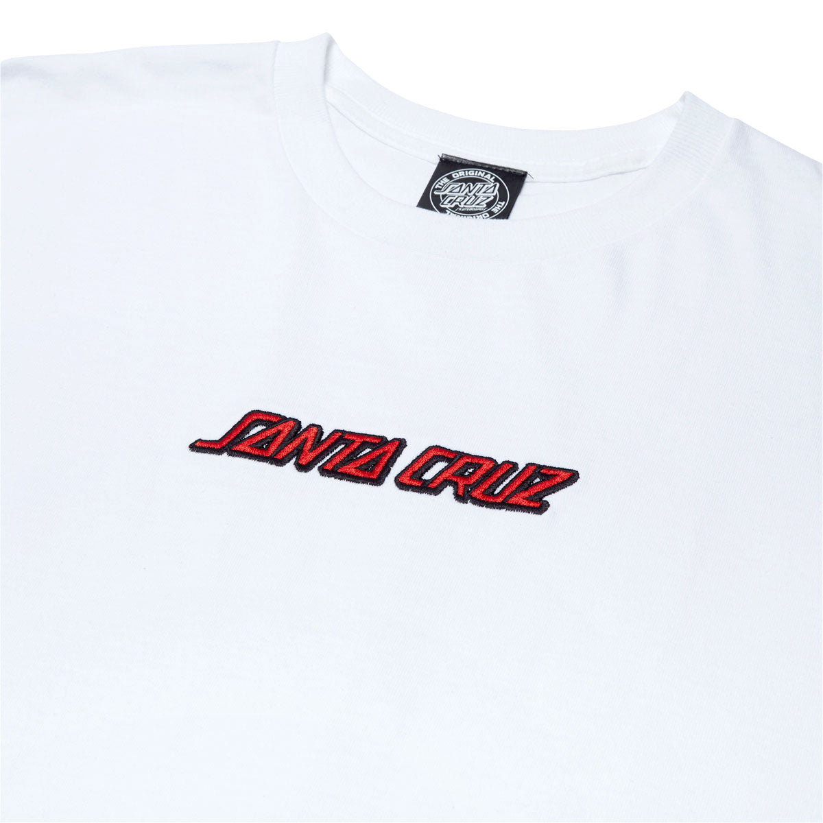 Santa Cruz Strip Embroidered T-Shirt - White image 2