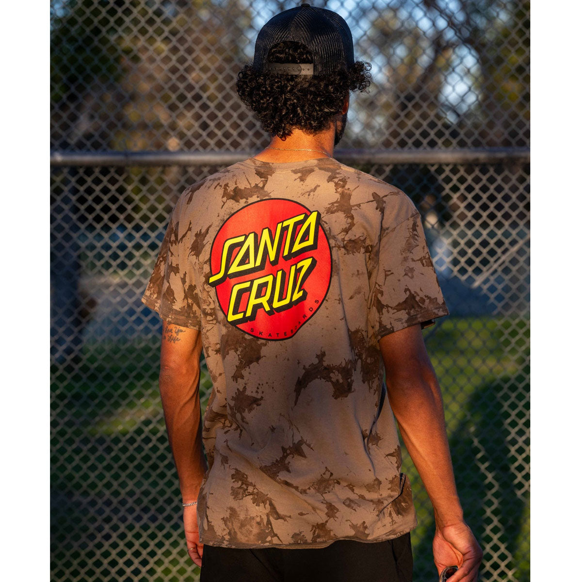 Santa Cruz Classic Dot T-Shirt - Iced Brown image 3