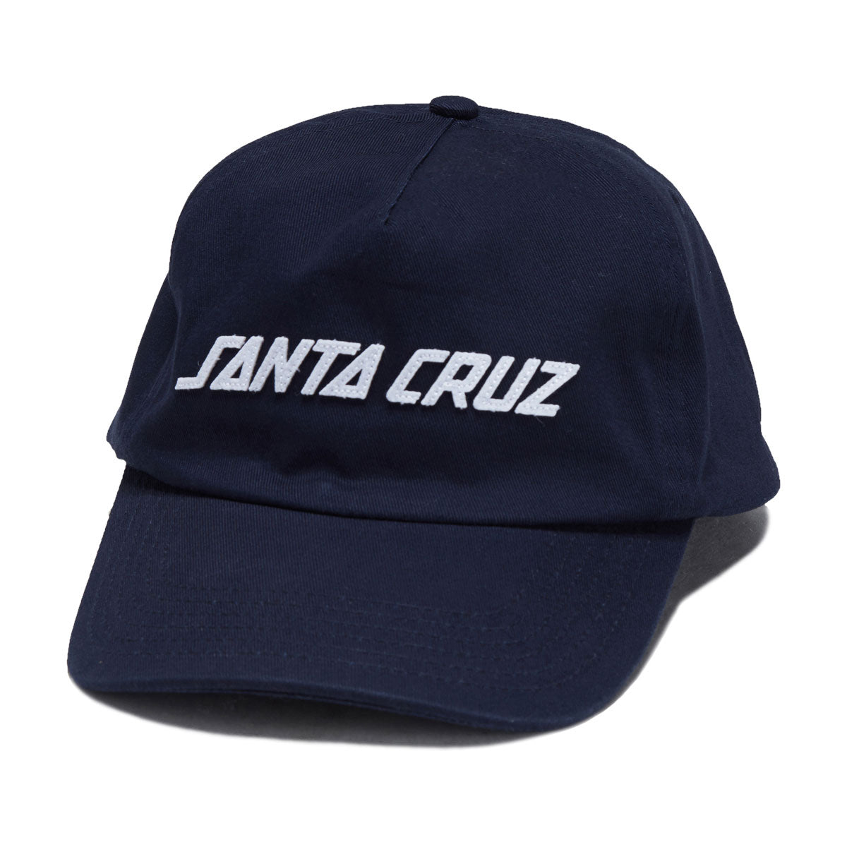 Santa Cruz Strip Felt Snapback Hat - Navy image 1